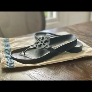 TORY BURCH MILLER CLOUD SANDAL BLACK size 9.5